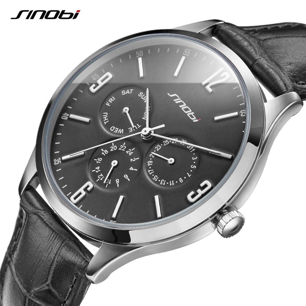 Мужские наручные часы SINOBI S9546G, наручные часы для джентльменов, оптовый поставщик часов