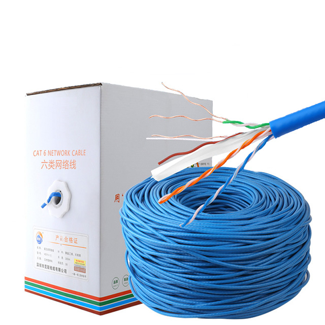 Производитель 4 пары кабелей витой пары из чистой меди или CCA 305 м, кабель UTP CAT6, кабель FTP SFTP cat 6 utp