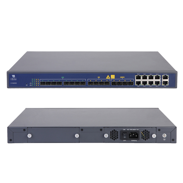V1600D8 EPON 8 PON OLT Волоконно-Оптический Терминал оборудование