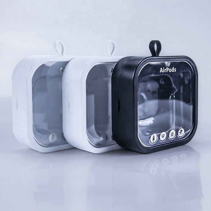 Пластиковая упаковочная коробка для airpods с прозрачным внутренним лотком