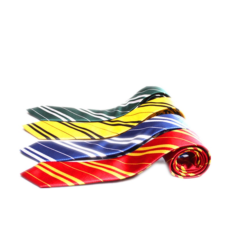 School Tie Cosplay Party Costume Accessory for Halloween Party Cosplay Tie for Harry Costume Accessory Striped Tie