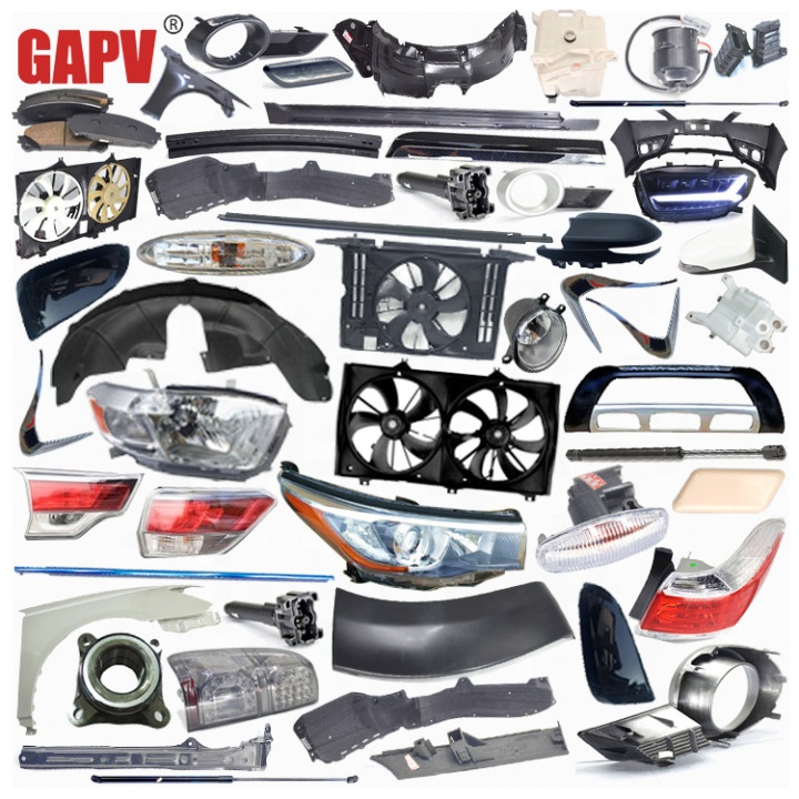 Автомобильные запчасти GAPV, комплект кузова, противотуманная фара, передняя фара, бампер, крышка двигателя, боковое зеркало, задняя фара, крыло фары, брызговик для toyota