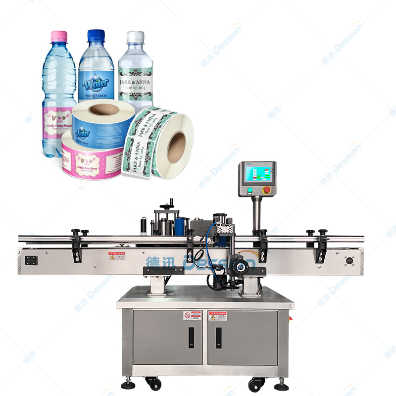 Small Vial Sticker Automatic Round Bottle Labeling Machine with Conveyor