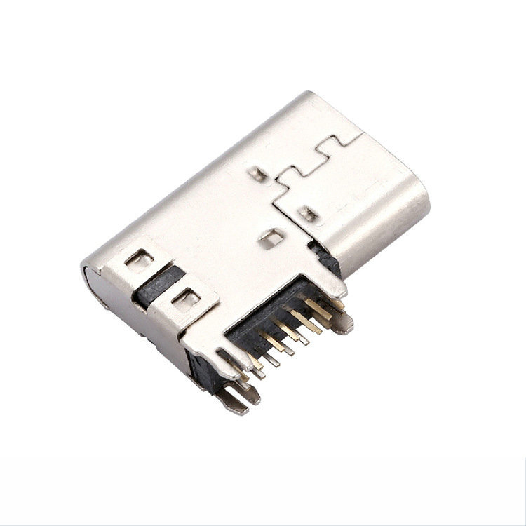 Производитель изготавливает USB 3,1 TYPE-C муфтовый стыковочный переводник 14Pin боковой разъем 4-контактный образный гнездовой разъем зарядки