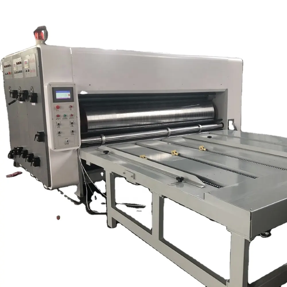 Semi Automatic chain Feeding Printing Slotting Die-Cutting Machine Corrugated Carton Box/carton making machine