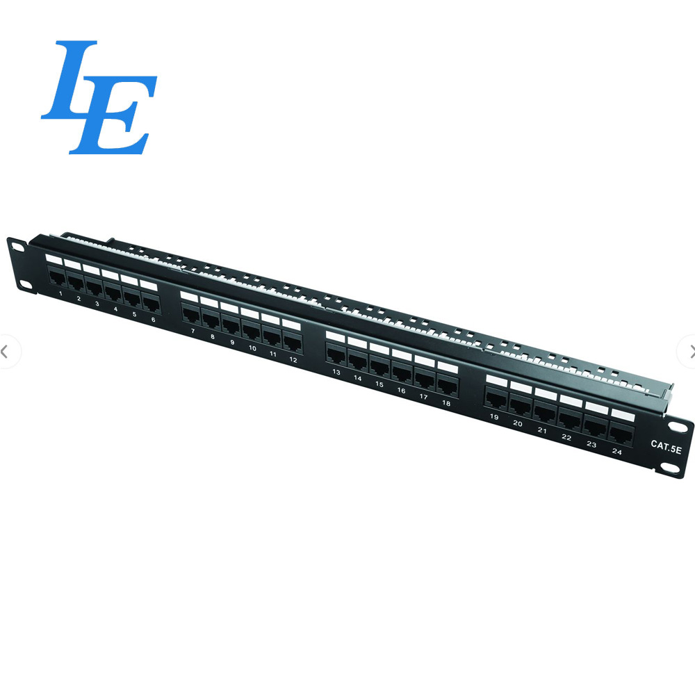 1U 19 дюймов Rackmount сетевой кабель полная загрузка UTP RJ45 IDC 110 Cat6 патч-панель