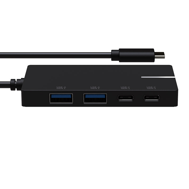 Hub C to 2xUSB 3.0 + 2xUSB C