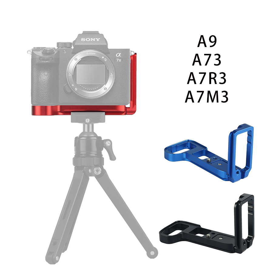 Г-образный быстросъемный кронштейн держатель рукоятка для Sony A7 A7R3 A7M3 A9 камеры с быстрым разбором пластина в форме буквы L монтажный пластиковая мелкая тарелка