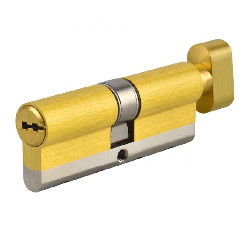 Door Lock Cylinder Single Sided Blade Break Anti Stainless Steel Bar Brass Super C class Snake Groove Lock Core