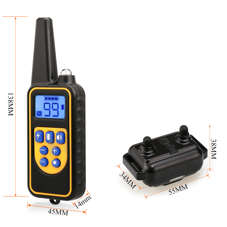 Amazon Dog Best Seller Original Warranted 800m Remote Anti Barking Training Collar Electric Dog Shock Collar