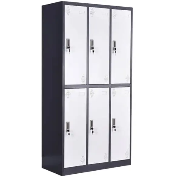 6 door school locker cabinet metal lockers 6 door storage staff work locker armadietto gym casier metal loker