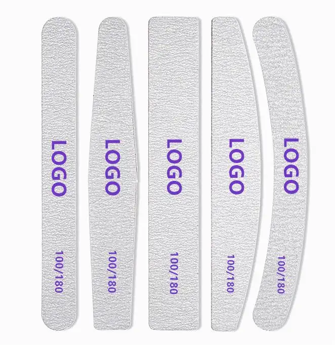 Nail Files Professional Grit Double Sided Washable 10pcs Nail Art Tools (100/180)