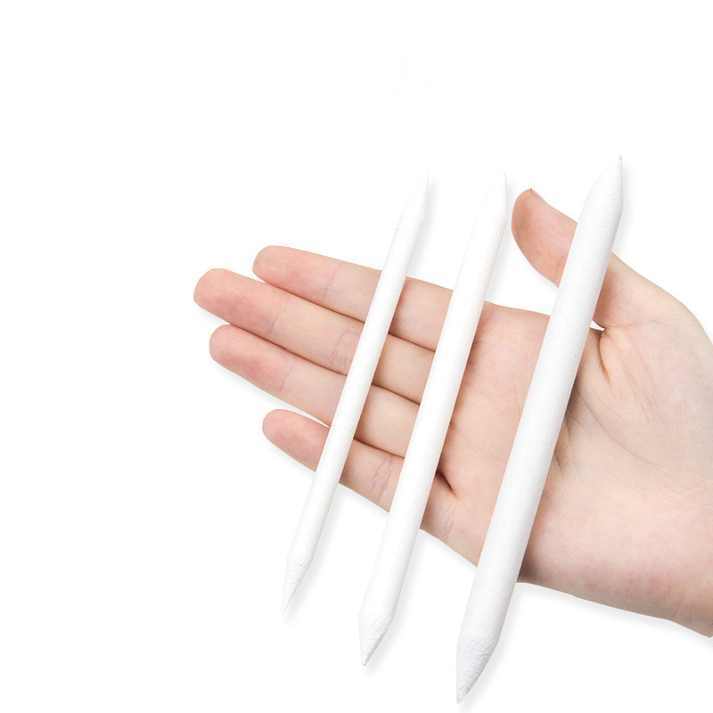 3 / 6 Pcs Paper Pencil Blending Smudge Stick Tortillon White Sketch Painting Tool Rice Paper Pen Supplies Material Escolar