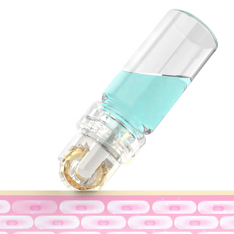 Skin care micro infusion hydra microneedling stempel Aqua Roller gold micro needling pen for skin