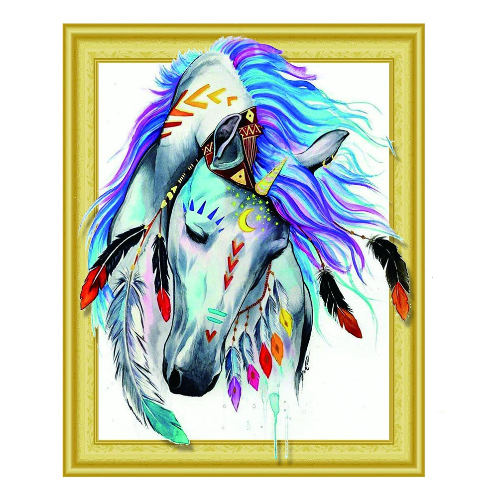 ZOOYA Diamond Painting Kit 5D Crystal Wolf Embroidery Canvas Digital Printing Modern 1 Color Full Drill Diamond Painting