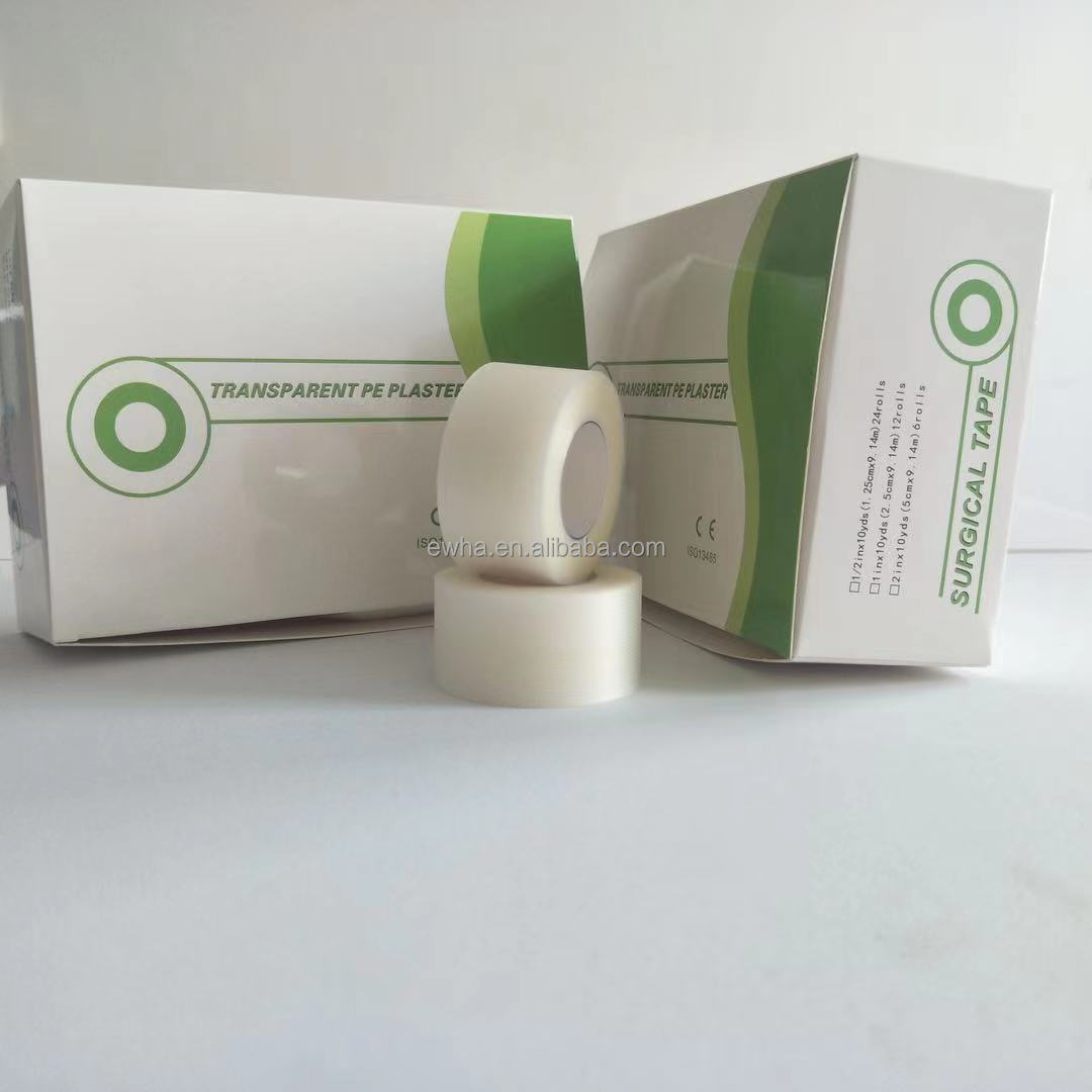 China Factory Manufacture Transparent Hypoallergenic PE Adhesive Plaster Tape