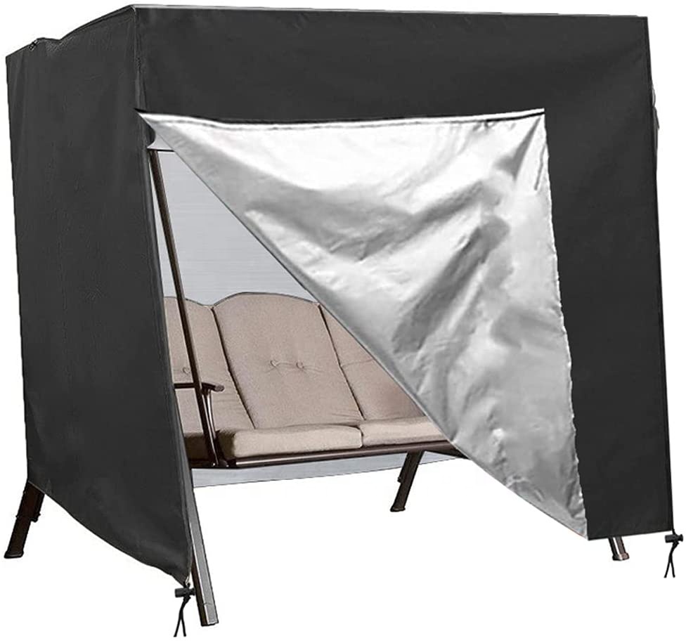 Outdoor 59 Inch Swing Garden Hammock Patio Glider Cover Durable Waterproof UV Resistant Weather Protector Swing Chair Cover