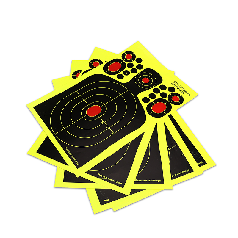 Lot Color Splash Flower Target 12 inch Adhesive Reactivity Target for Gun Rifle Pistol Aim Training Hunting Accessories