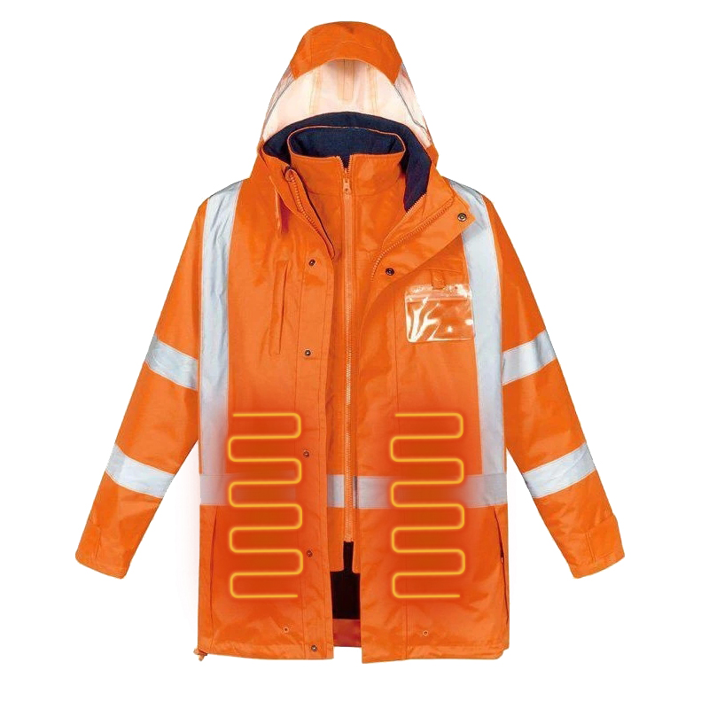 Men Outdoor Workwear Reflective Fabric Material Jacket Vest Hi Vis X Reflective Safety Clothing