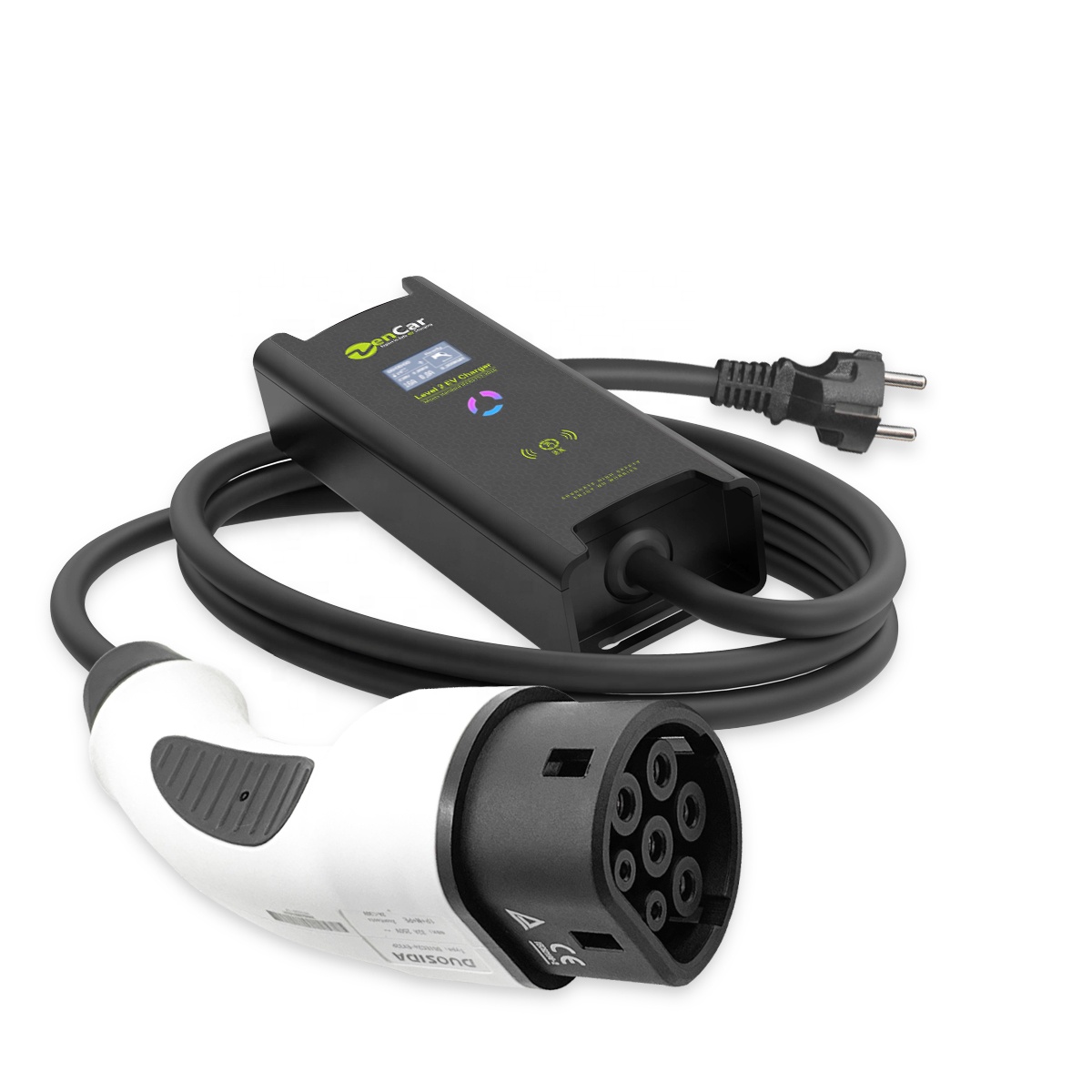 6-16A Регулируемый разъем IEC 62196 типа 2 EVSE с кабелем 5 м