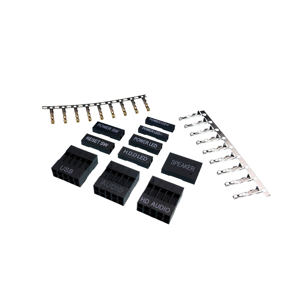 Dupont Connector 2.54mm, Dupont Cable Jumper Wire Pin Header Housing Kit, Male Crimp Pins+Female Pin Terminal Connector
