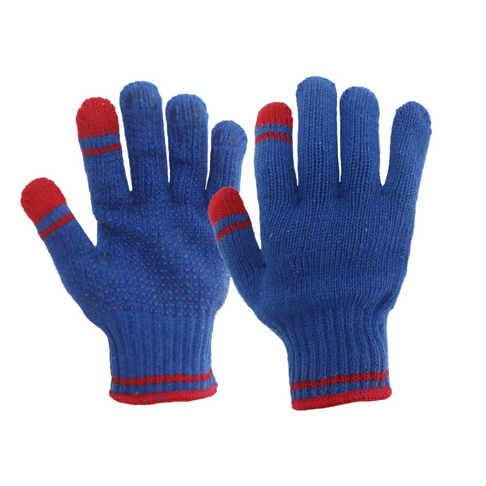 Wholesale Cotton Dotted Knitted e-products Touch Screen Gloves