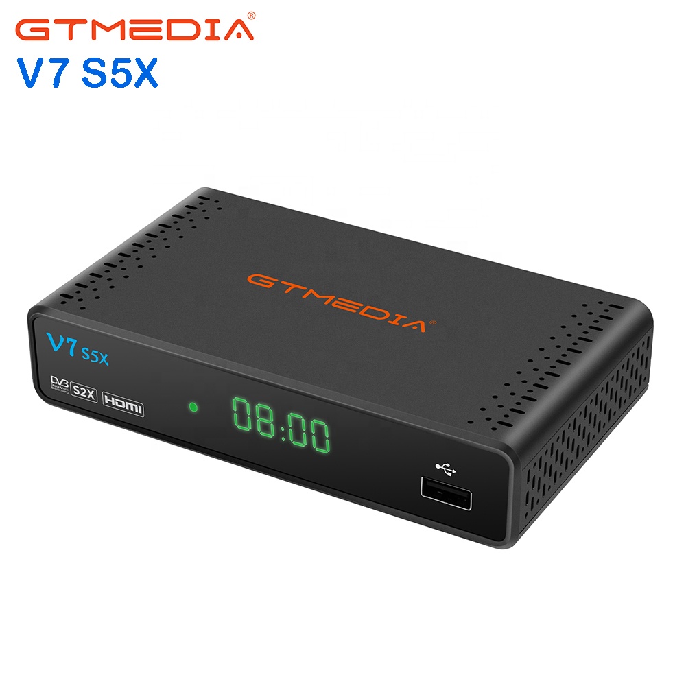 V7S5X GTmedia V7 S5X поддержка DVB-S/S2/S2X H.265 AVS + однокабельная система 1080P USB Wifi адаптер BISS автоматически изменяющийся Full PowerVu Декодер каналов кабельного телевидения