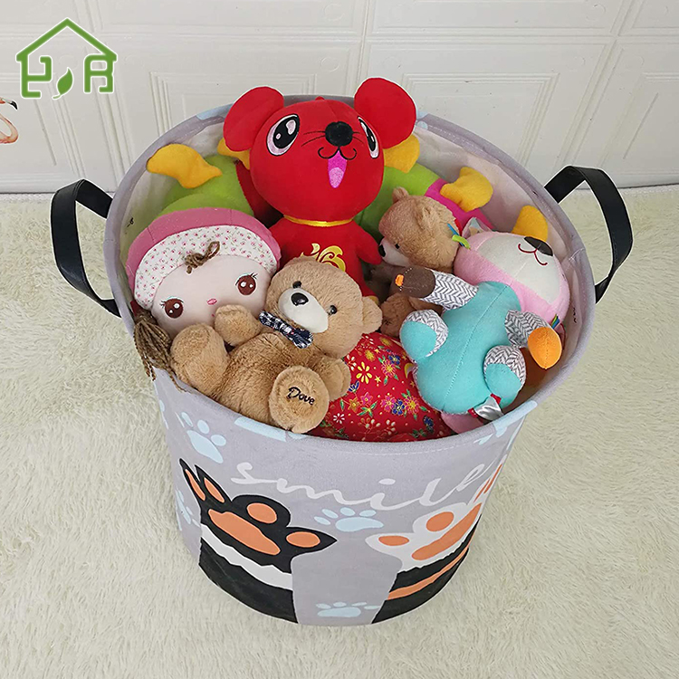 Корзина для белья для детей, корзина для хранения игрушек, корзина для белья из ткани, корзина для белья большого размера с ручкой, складная и удобная