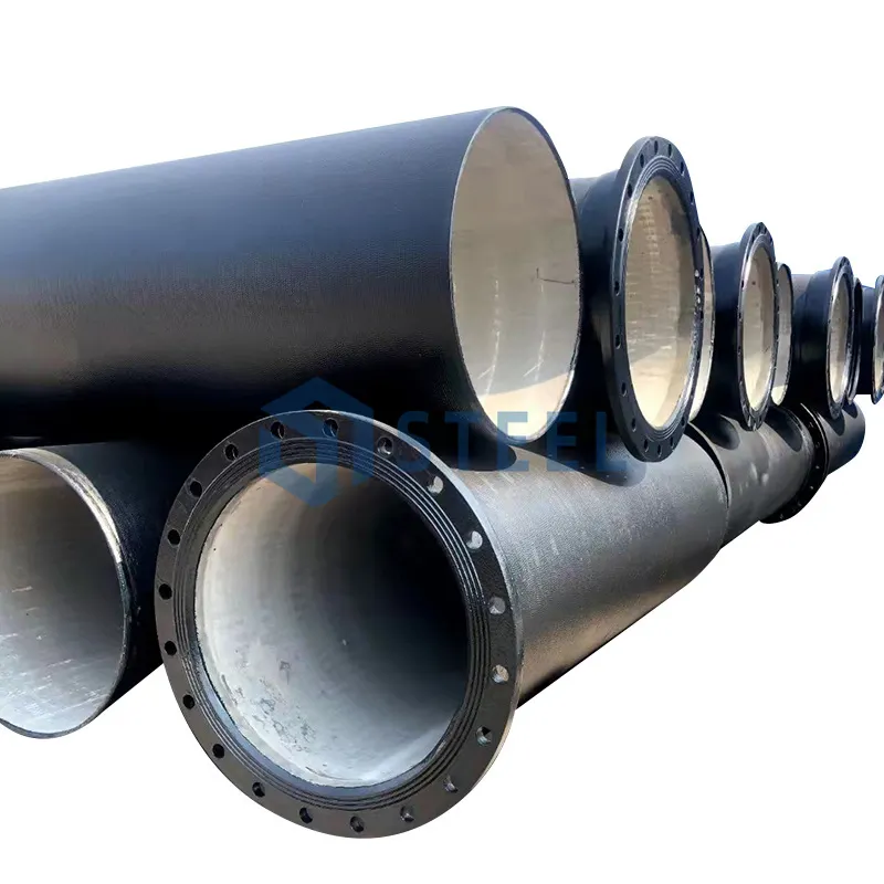 ISO2531 Cement Lined Ductile Cast Iron Pipes K9 For Potable Water 8 Inch Ductile Iron Pipe