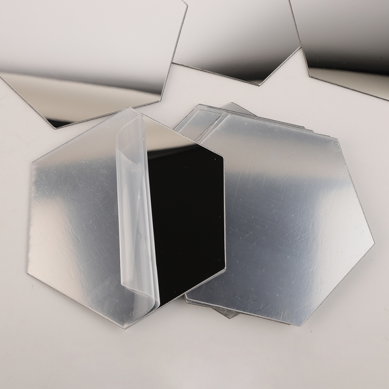 Креативные многоцветные самодельные 3d геометрические шестигранные зеркальные наклейки зеркальные листы наклейки декоративные настенные стикеры декор фона