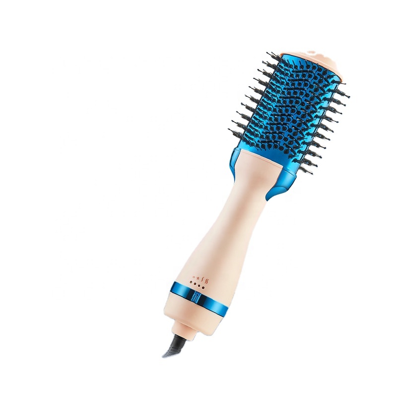Multifunctional Negative Ion Hair Curling Straightening Brush 4 In 1 Hot Air Brush One Step Hair Dryer hair curler straightener
