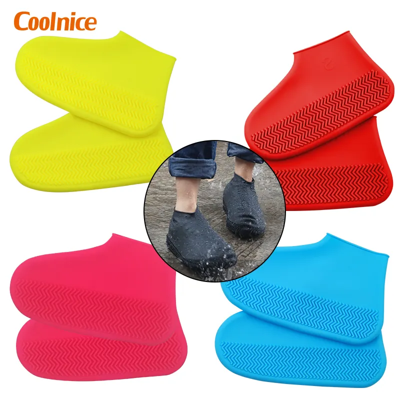 2021 silicon rubber cover de zapatos water proof shoes protector cover reusable silicone waterproof rain shoes covers