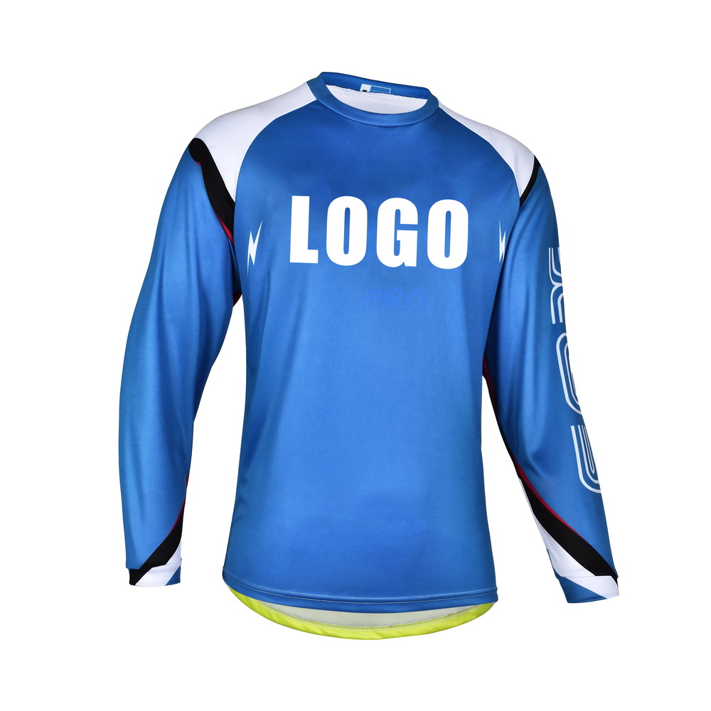 Top quality men mtb jersey shirt motorcycle jersey long sleeves custom logo quick-drop mountain bike jersey