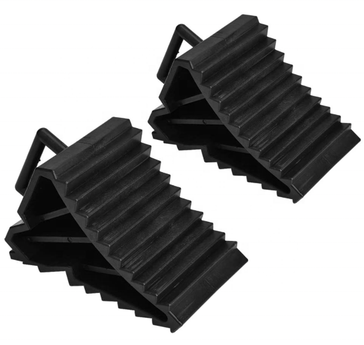 Heavy Duty Wheel Chock Car Block Tyre Slip Stopper Wheel Alignment Block Tire Support Pad 2pcs Universal