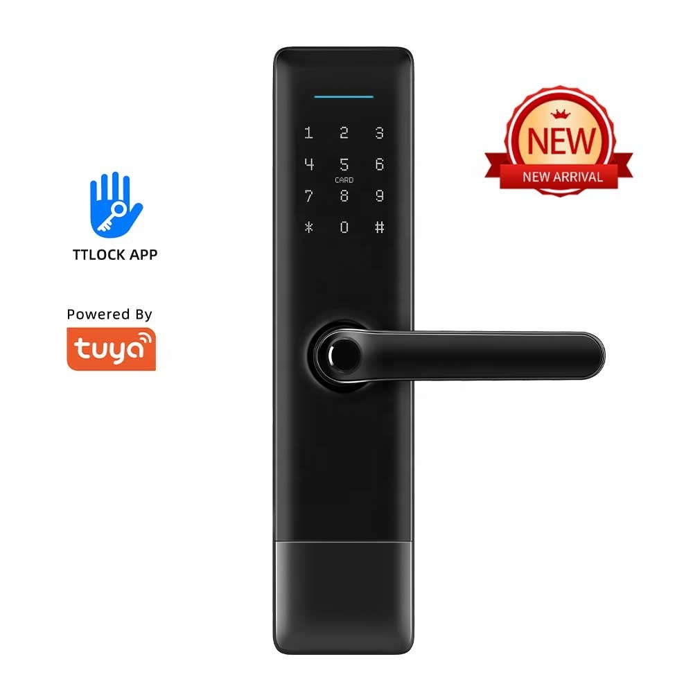 Wholesale Low Price Keyless Biometric Security Digital Tuya Wifi Ttlock App Fingerprint Smart Door Lock Alexa