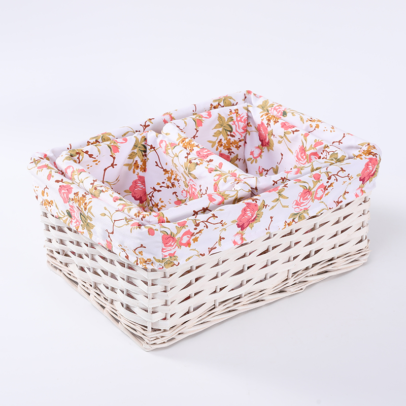 Competitive Price Stackable Willow Wicker Storage Baskets
