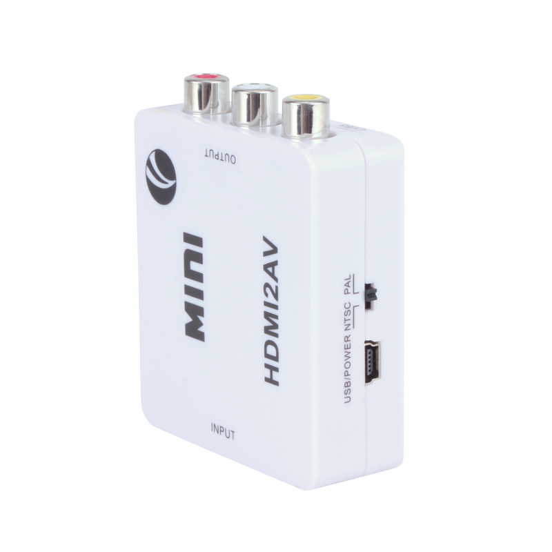 HDMI сплиттер переключатель HDMI2AV мини Тип видео преобразователь 1080P видео аудио преобразователь адаптер