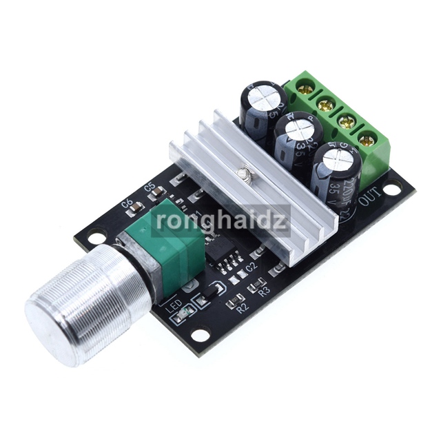 DC 6V 12V 24V 28V 80W 3A ШИМ регулятор скорости двигателя регулируемое управление переменной скоростью с потенциометром