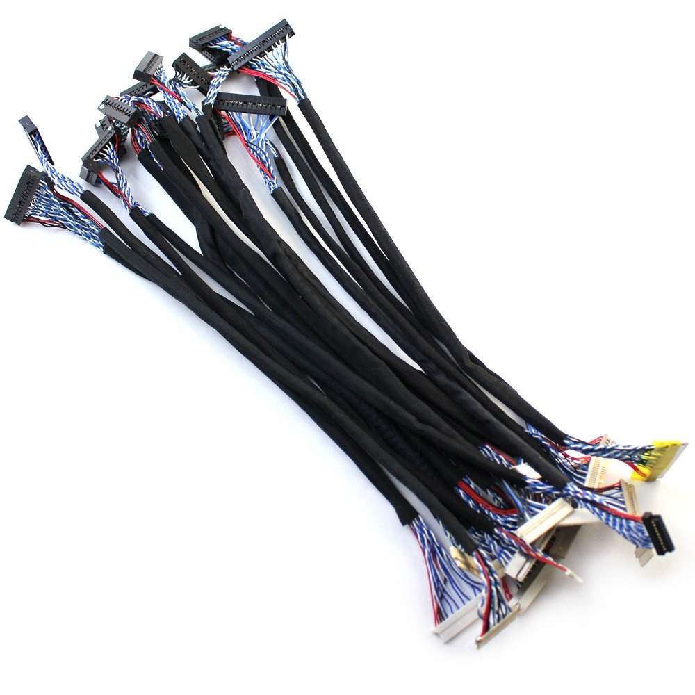 2*10P LVDS Cable Wiring Dupont Dual Connector Screen Cable Dual 8 Extension Cable