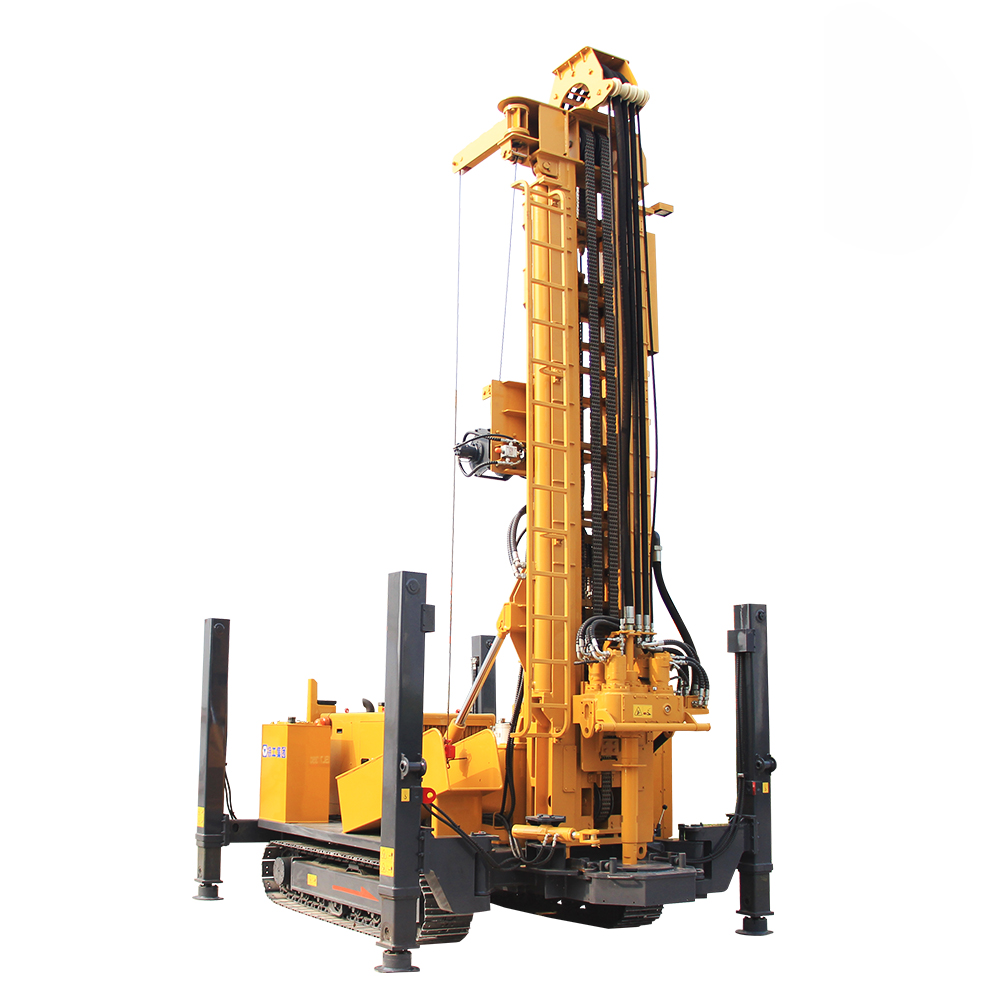 500m Depth Tractor Mounted Portable Drilling Rig For Water Well With Compressor