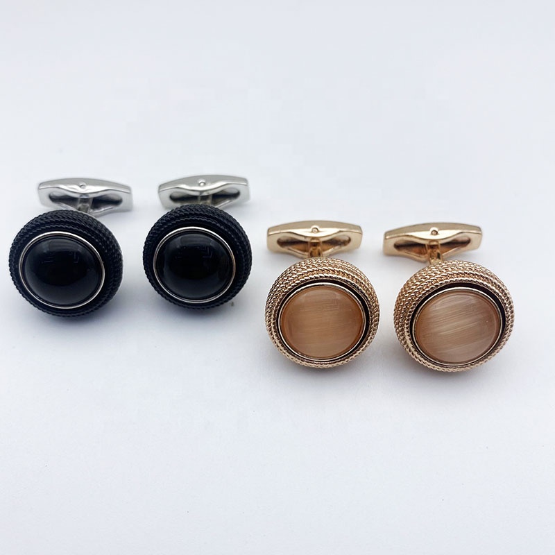 Wholesales Luxury Agate Cufflinks for Men Shirt with Custom Logo