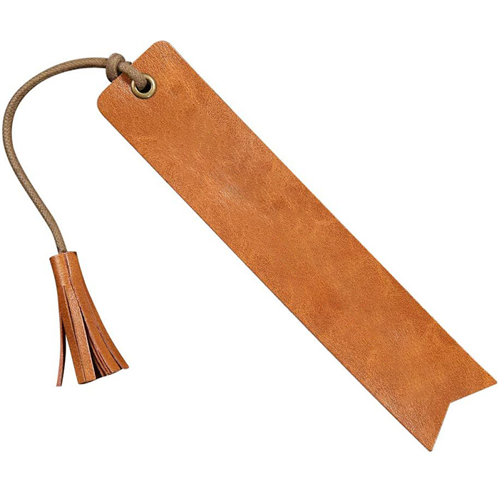 Engraved Wedding Party Gift Reader Leather Bookmark