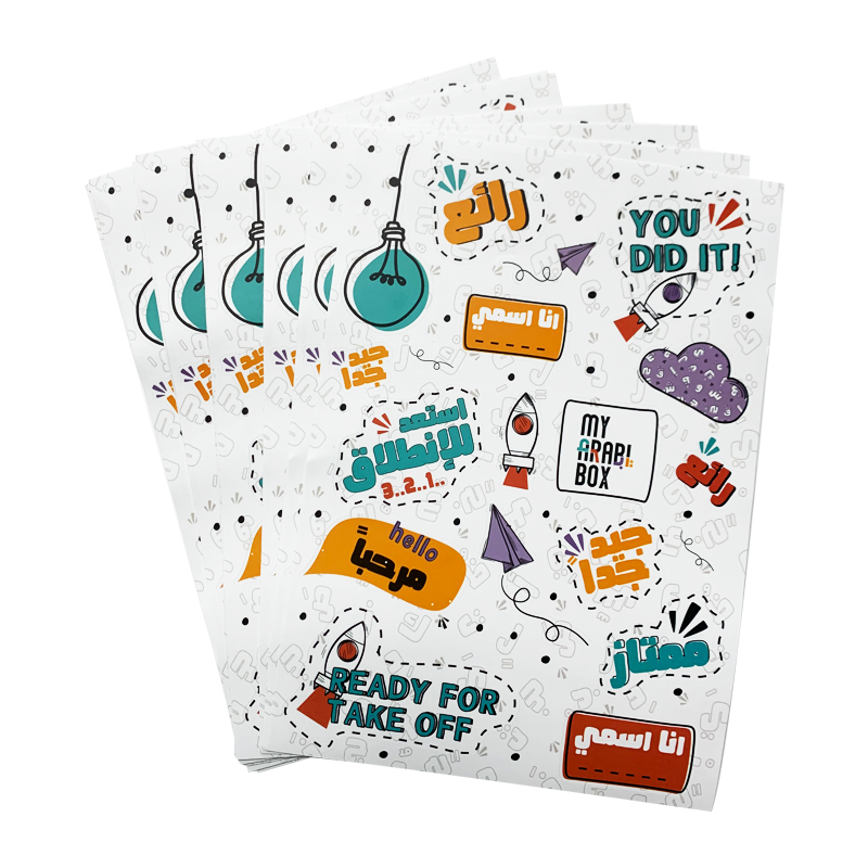 Пользовательский фестиваль Kiss Cut Sticker лист виниловый водонепроницаемый декоративный мультяшный стикер