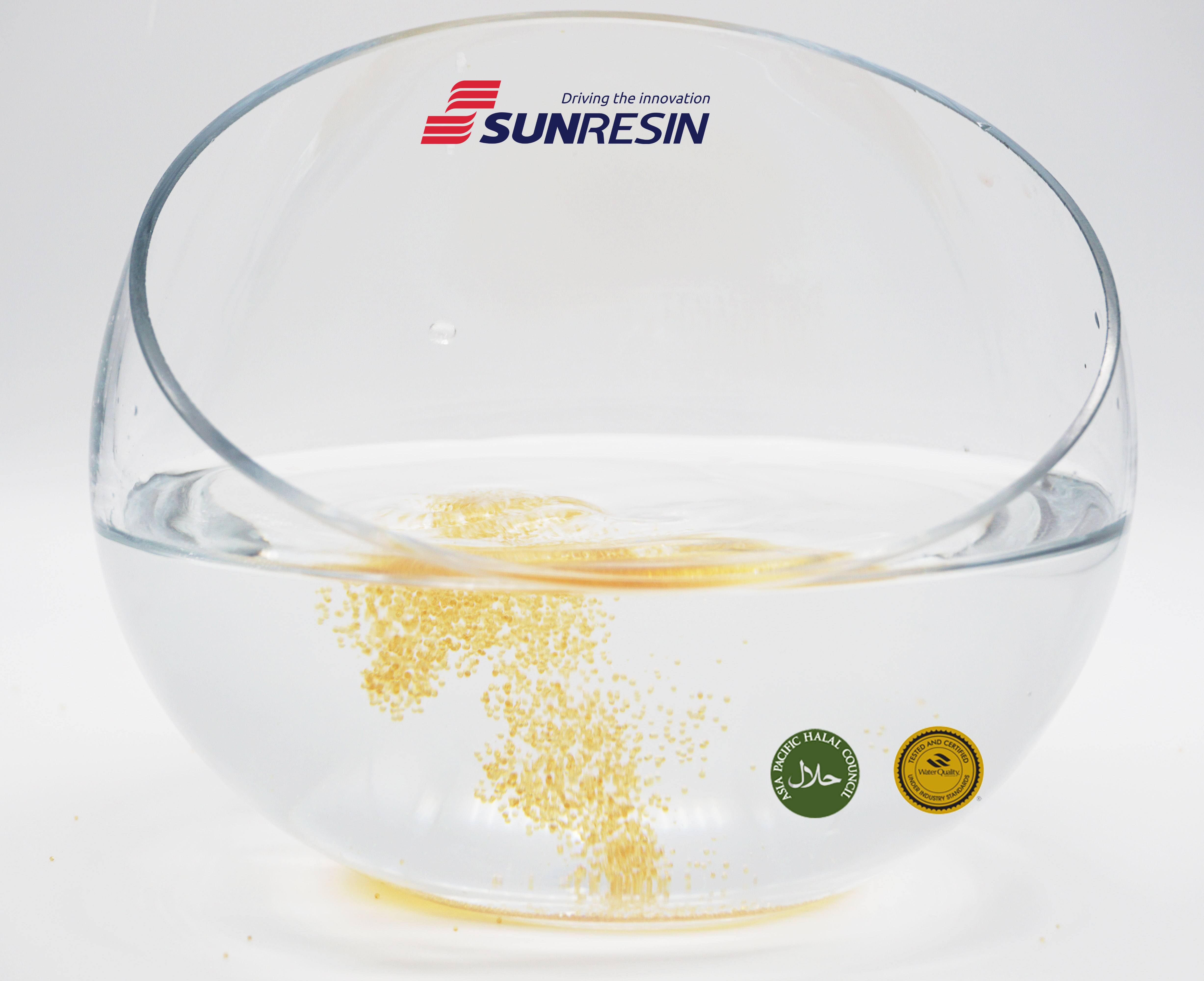 Water softener strong acid cation resin for water softening and demineralization