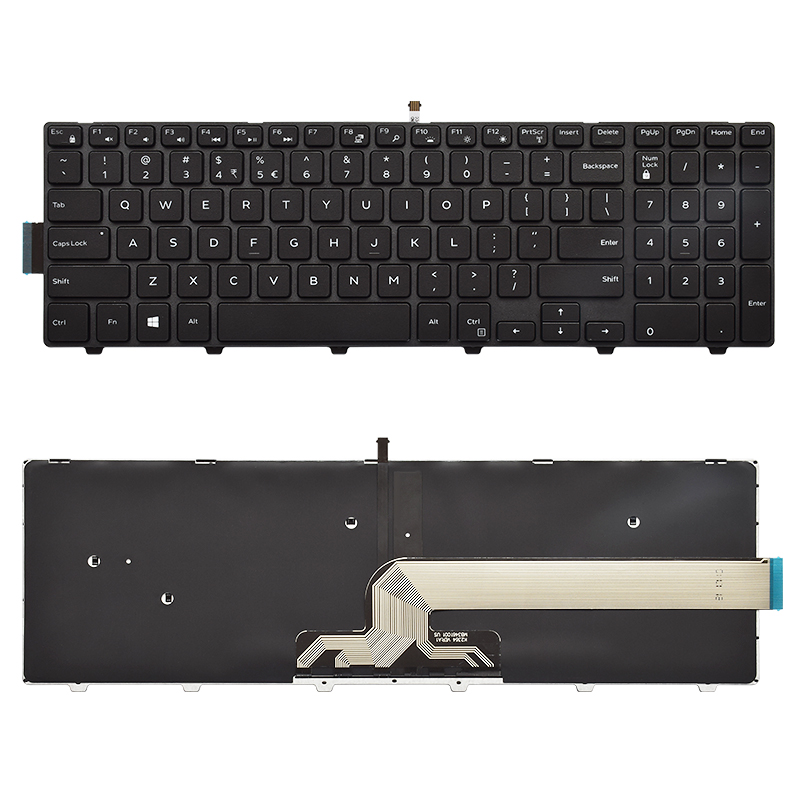 Notebook Keyboard for Dell Inspiron 15-3000 15-3541 15-3542 15-3543 15-3551 15-3552 15-3555 15-3558 15-3565 with Backlight