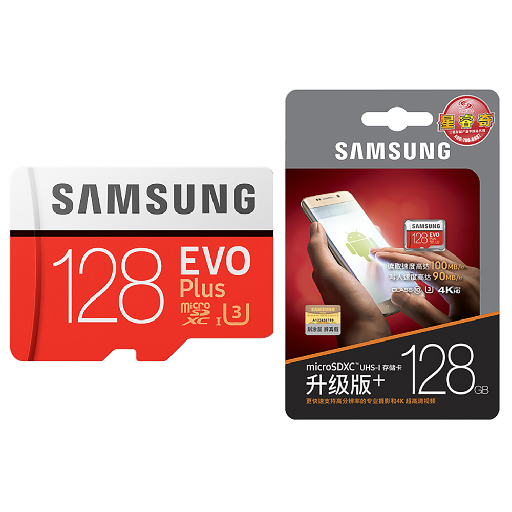 Лучшая цена SD карты 100 МБ/с. Оригинальная карта памяти MicroSD Samsung EVO Plus U3 32 Гб 64 Гб 128 ГБ 256 ГБ 512 ГБ, Micro SD карта, U3 TF карты для мобильного телефона