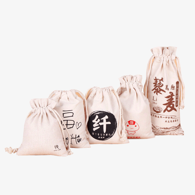 Hot sale cheap custom logo samall pouch washable drawstring organic cotton drawstring bags