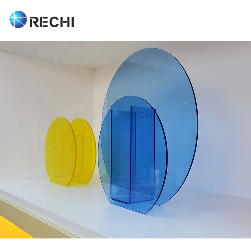 Скандинавская домашняя декоративная ваза RECHI на заказ, цветная стеклянная ваза, геометрический стол, ваза для помещений разных цветов на заказ, для свадьбы, дома, свадьбы, кофе