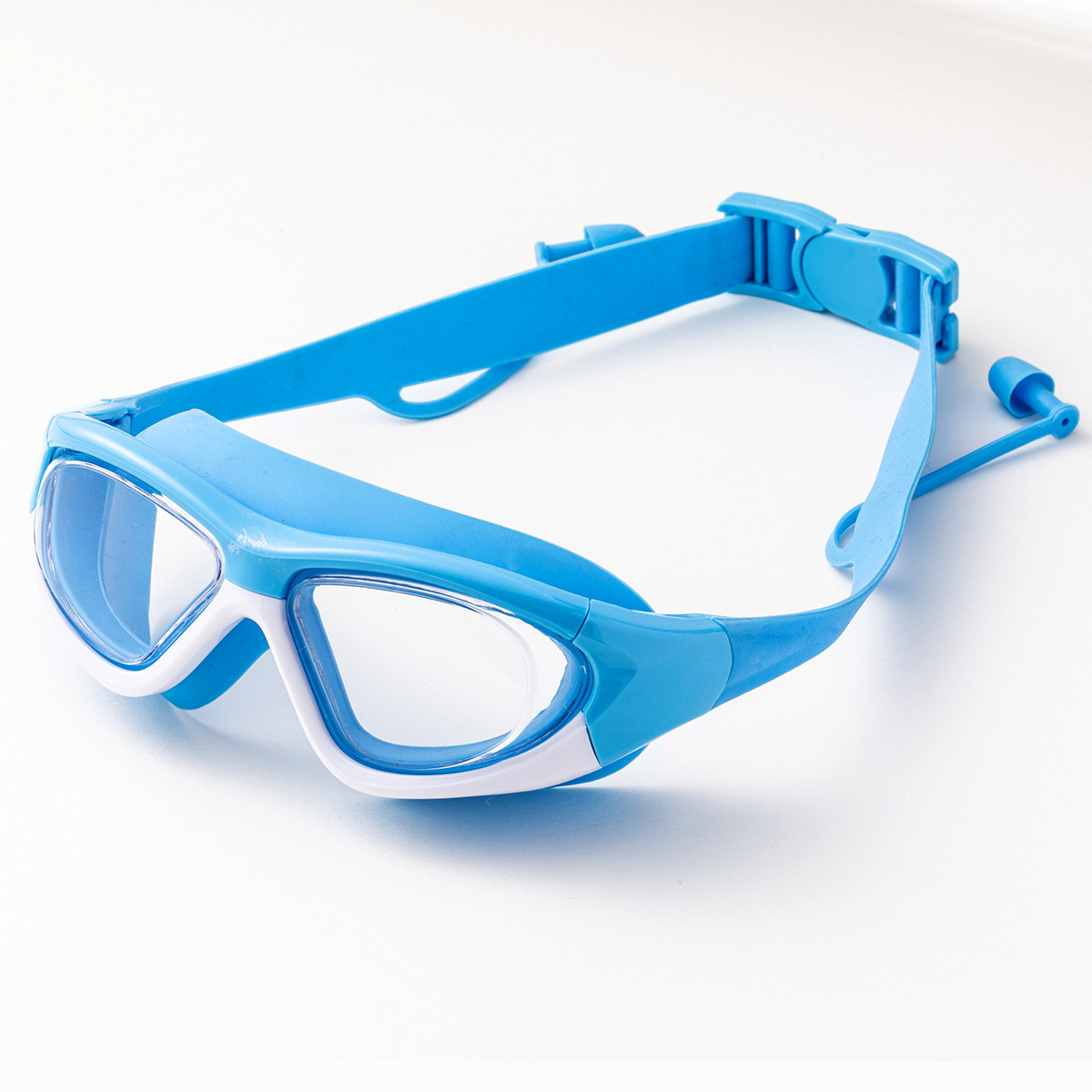 Piece Big Square Oversized Glasses Kids Anti-fog Glasses Children Swimming Glasses With Ear Plugs Lens Sports Eyewear/sungl