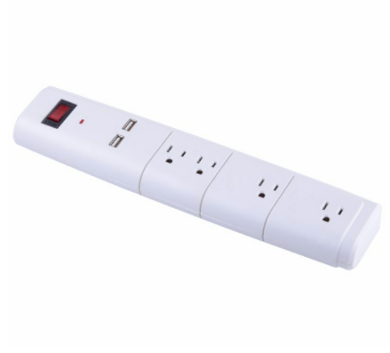 Сетевой фильтр с 4 выходами и 2 портами USB CR- 015